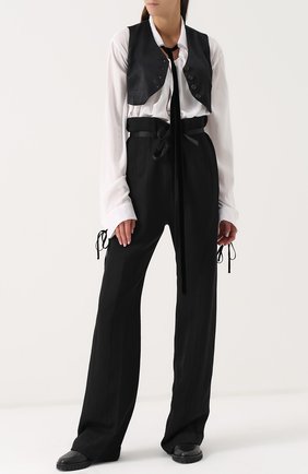 Женский черный укороченные жилет на пуговицах Ann Demeulemeester, арт. 1702-1150-P-160-099 купить в ЦУМ | Фото №1 Укороченные жилет на пуговицах Ann Demeulemeester черный | Фото №1