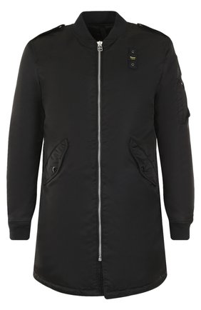 Плащ на молнии Blauer, черного цвета, арт. 17WBLUK02483/004744 в ЦУМ | Фото №1 Плащ на молнии Blauer черного цвета | Фото №1