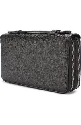 Кожаный футляр для документов Dolce & Gabbana, черного цвета, арт. 0115/BP2220/AI359 в ЦУМ | Фото №2 Кожаный футляр для документов Dolce & Gabbana черного цвета | Фото №2