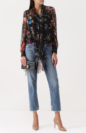 Клатч Lucia на цепочке Dolce & Gabbana, черного цвета, арт. 0116/BB6346/AI285 в ЦУМ | Фото №2 Клатч Lucia на цепочке Dolce & Gabbana черного цвета | Фото №2