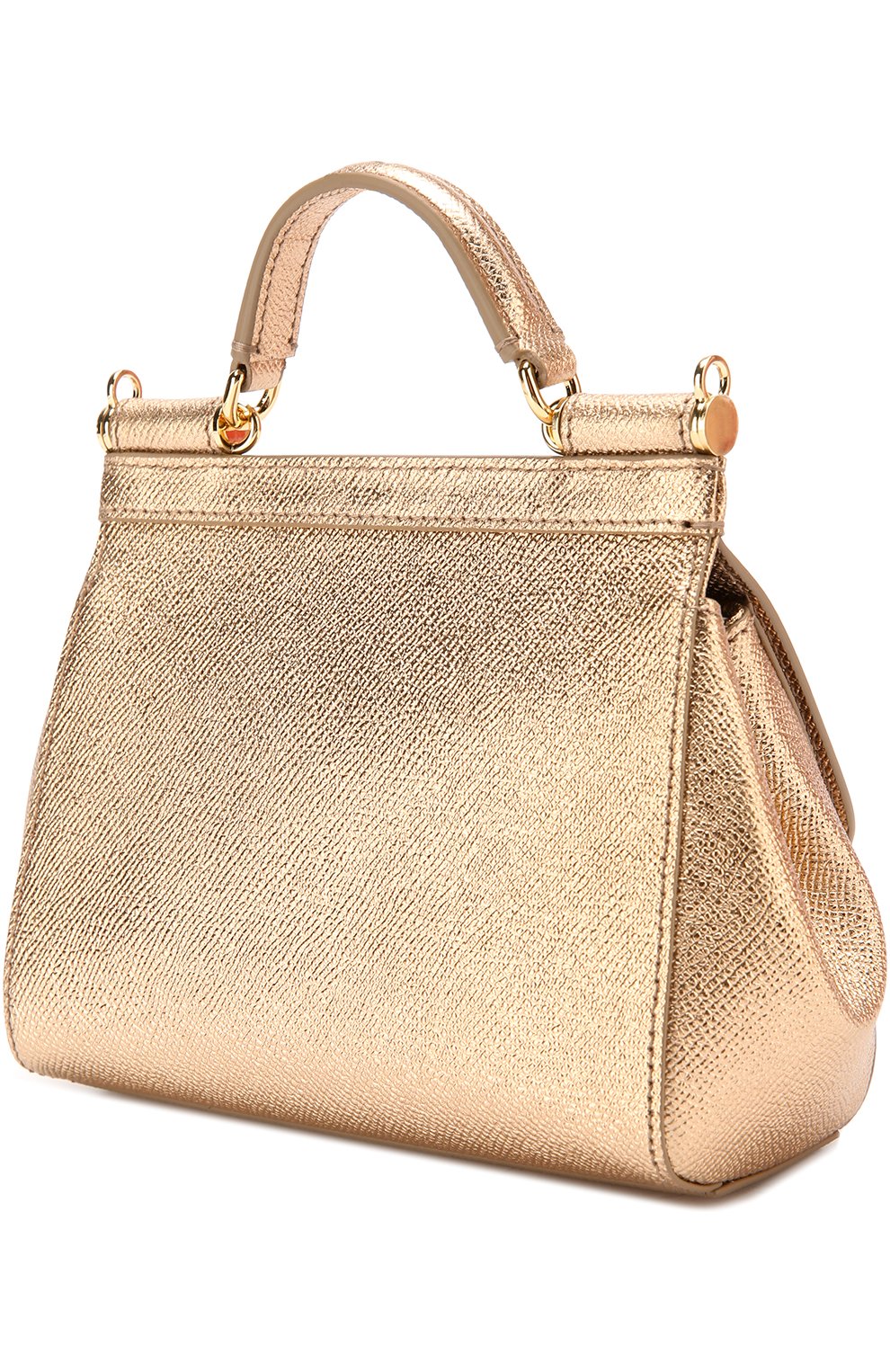 Женская сумка sicily micro с брошью DOLCE & GABBANA золотая цвета, арт. 0116/BB6387/AP287 купить в ЦУМ | Фото №3 Сумка Sicily micro с брошью Dolce & Gabbana золотая цвета | Фото №3