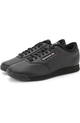 Женские черные кожаные кеды princess на шнуровке Reebok, арт. J95361 купить в ЦУМ | Фото №1 Кожаные кеды Princess на шнуровке Reebok черные | Фото №1