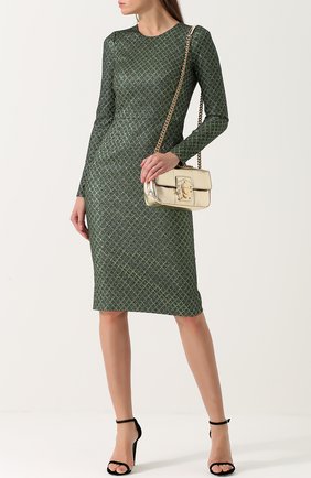 Сумка Lucia на цепочке Dolce & Gabbana, золотого цвета, арт. 0116/BB6344/AI419 в ЦУМ | Фото №2 Сумка Lucia на цепочке Dolce & Gabbana золотого цвета | Фото №2