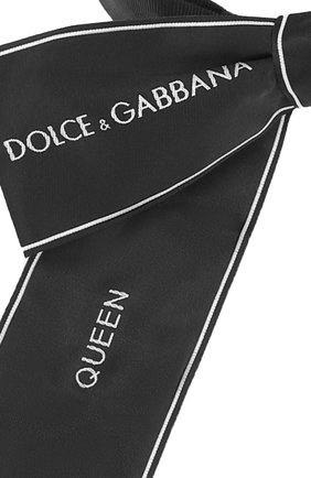 Галстук-бабочка с логотипом бренда Dolce & Gabbana, черного цвета, арт. 0136/FT023R/GDBBM в ЦУМ | Фото №2 Галстук-бабочка с логотипом бренда Dolce & Gabbana черного цвета | Фото №2