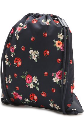 Текстильный рюкзак с принтом Dolce & Gabbana синего цвета, арт. 0130/EB0132/AD770 в ЦУМ | Фото №2 Текстильный рюкзак с принтом Dolce & Gabbana синего цвета | Фото №2