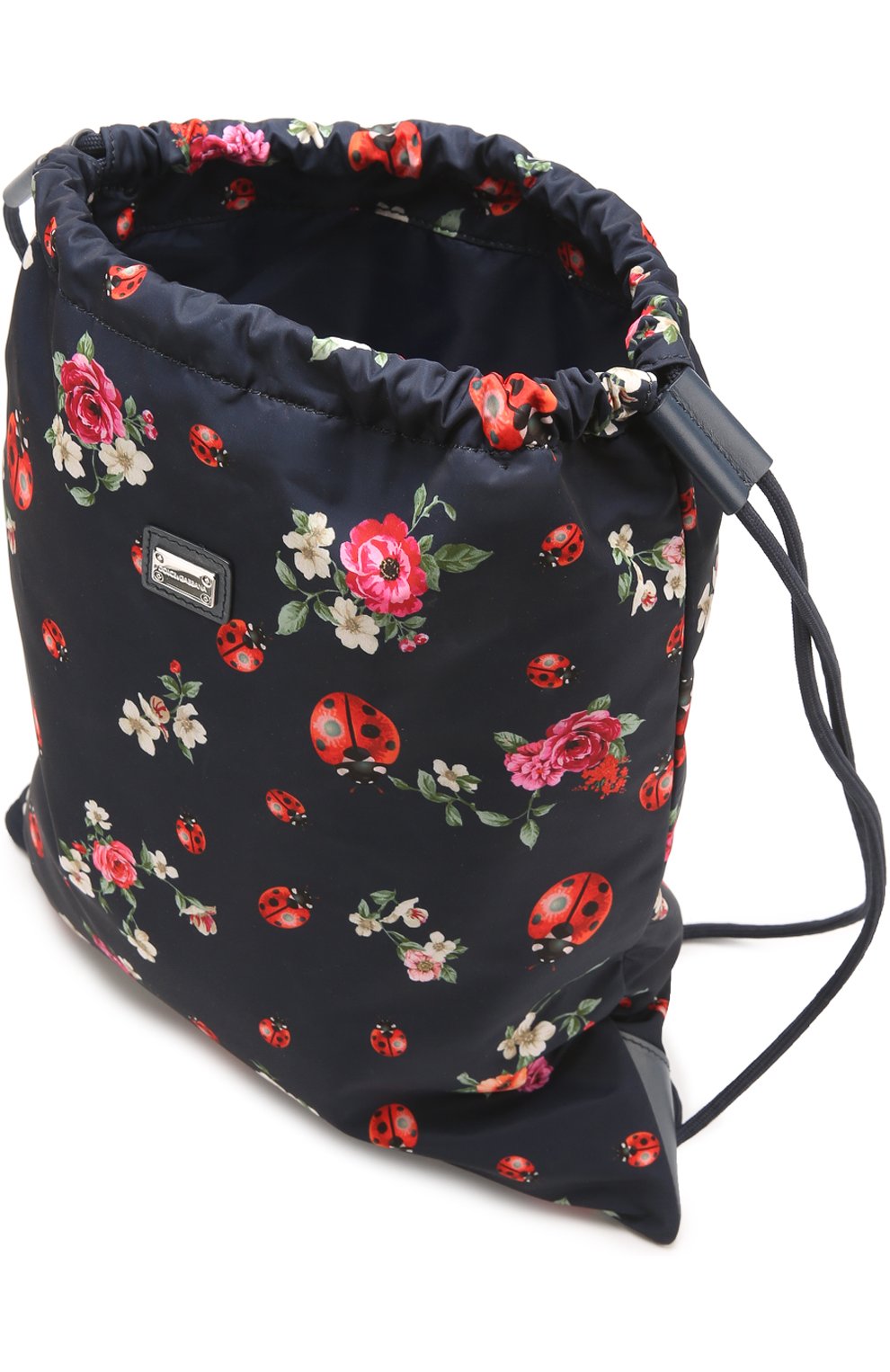 Текстильный рюкзак с принтом Dolce & Gabbana синего цвета, арт. 0130/EB0132/AD770 в ЦУМ | Фото №3 Текстильный рюкзак с принтом Dolce & Gabbana синего цвета | Фото №3