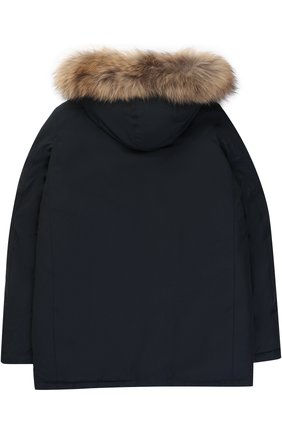 Парка с меховой отделкой на капюшоне Woolrich хаки цвета, арт. WKCPS1992/CN03/8-16 в ЦУМ | Фото №1 Парка с меховой отделкой на капюшоне Woolrich хаки цвета | Фото №1