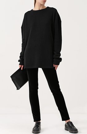 Женские синие бархатные джинсы прямого кроя Armani Jeans, арт. 6Y5J20/5N0BZ купить в ЦУМ | Фото №1 Бархатные джинсы прямого кроя Armani Jeans синие | Фото №1