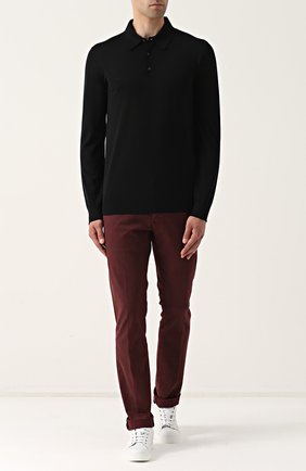 Мужское шерстяное поло ERMENEGILDO ZEGNA черного цвета по цене 51500 руб., арт. UNM00/132 | Фото 2 Мужское шерстяное поло ERMENEGILDO ZEGNA черного цвета, арт. UNM00/132 | Фото 2