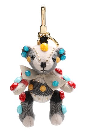 Брелок Thomas Bear из кашемира в клетку с камнями | Фото №1 Брелок Thomas Bear из кашемира в клетку с камнями | Фото №1