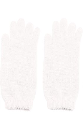 Детские удлиненные вязаные перчатки CATYA белого цвета, арт. 721521 | Фото 2 (Материал: Шерсть, Текстиль; Статус проверки: Проверено, Проверена категория)