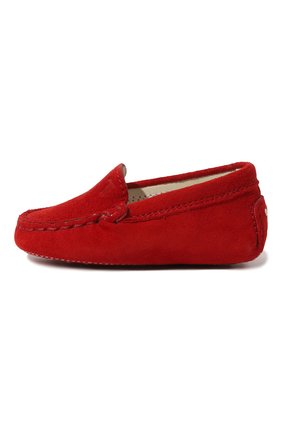 Детского замшевые пинетки TOD’S красного цвета по цене 11700 руб., арт. UXB00G00I70HR0R402 | Фото 2 Детского замшевые пинетки TOD’S красного цвета, арт. UXB00G00I70HR0R402 | Фото 2