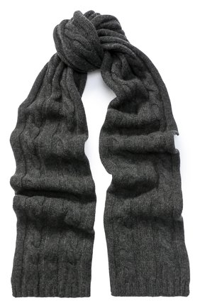 Женский черный шарф фактурной вязки из кашемира Kashja` Cashmere, арт. ZU13 купить в ЦУМ | Фото №1 Шарф фактурной вязки из кашемира Kashja` Cashmere черный | Фото №1
