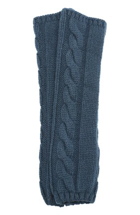 Женские синие вязаные митенки из кашемира Kashja` Cashmere, арт. 384 купить в ЦУМ | Фото №1 Вязаные митенки из кашемира Kashja` Cashmere синие | Фото №1