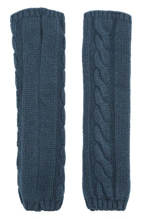 Женские синие вязаные митенки из кашемира Kashja` Cashmere, арт. 384 купить в ЦУМ | Фото №1 Вязаные митенки из кашемира Kashja` Cashmere синие | Фото №1