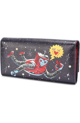 Кожаный кошелек с принтом с клапаном Dolce & Gabbana, синего цвета, арт. 0116/BI0087/AI816 в ЦУМ | Фото №2 Кожаный кошелек с принтом с клапаном Dolce & Gabbana синего цвета | Фото №2