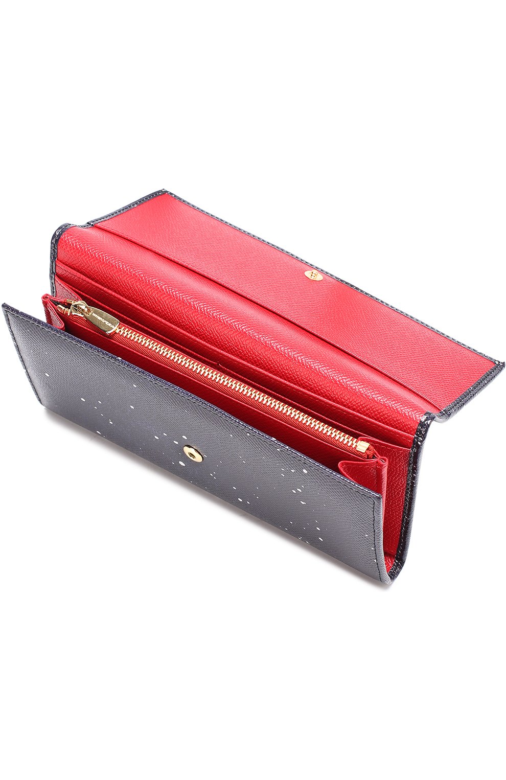 Кожаный кошелек с принтом с клапаном Dolce & Gabbana, синего цвета, арт. 0116/BI0087/AI816 в ЦУМ | Фото №3 Кожаный кошелек с принтом с клапаном Dolce & Gabbana синего цвета | Фото №3