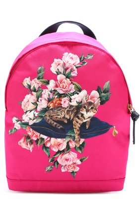 Текстильный рюкзак с принтом Dolce & Gabbana розового цвета, арт. 0130/EB0139/AE999 в ЦУМ | Фото №1 Текстильный рюкзак с принтом Dolce & Gabbana розового цвета | Фото №1