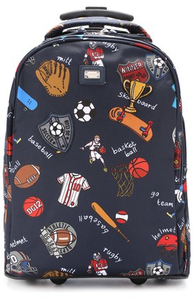 Текстильный чемодан с принтом Dolce & Gabbana синего цвета, арт. 0130/EM0057/AD770 в ЦУМ | Фото №1 Текстильный чемодан с принтом Dolce & Gabbana синего цвета | Фото №1
