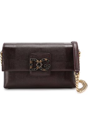 Женская сумка dg millennials DOLCE & GABBANA бордовая цвета, арт. 0116/BB6393/A1095 купить в ЦУМ | Фото №5 Сумка DG Millennials Dolce & Gabbana бордовая цвета | Фото №5