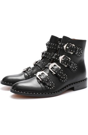 Кожаные ботинки Elegant Studs с заклепками | Фото №1 Кожаные ботинки Elegant Studs с заклепками | Фото №1