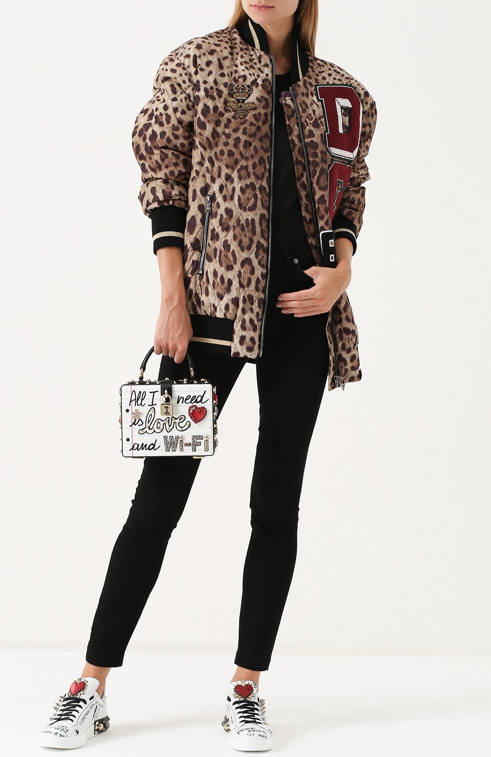 Женская сумка dolce box с аппликациями DOLCE & GABBANA белая цвета, арт. 0116/BB5970/AH185 купить в ЦУМ | Фото №2 Сумка Dolce Box с аппликациями Dolce & Gabbana белая цвета | Фото №2