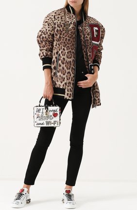 Женская сумка dolce box с аппликациями DOLCE & GABBANA белая цвета, арт. 0116/BB5970/AH185 купить в ЦУМ | Фото №2 Сумка Dolce Box с аппликациями Dolce & Gabbana белая цвета | Фото №2