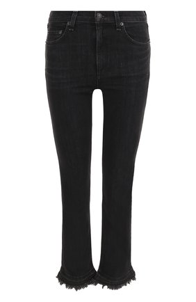 Женские черные укороченные джинсы с потертостями Rag&Bone, арт. W2015K502BKC купить в ЦУМ | Фото №1 Укороченные джинсы с потертостями Rag&Bone черные | Фото №1