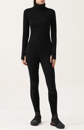 Женские черные однотонные леггинсы фактурной вязки Y-3, арт. BK0850 купить в ЦУМ | Фото №1 Однотонные леггинсы фактурной вязки Y-3 черные | Фото №1