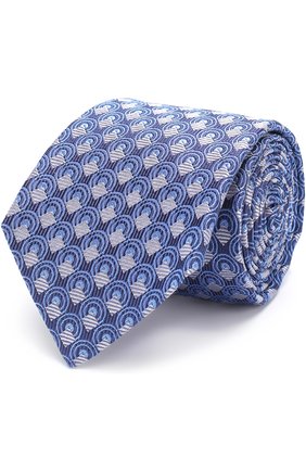 Шелковый галстук с узором Turnbull & Asser, синего цвета, арт. TIE002-BB203 в ЦУМ | Фото №1 Шелковый галстук с узором Turnbull & Asser синего цвета | Фото №1