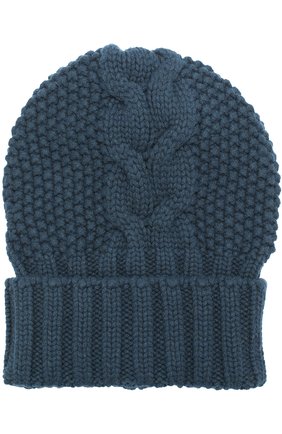 Шапка фактурной вязки из кашемира Kashja` Cashmere, темно-зеленого цвета, арт. ZU3-12 в ЦУМ | Фото №1 Шапка фактурной вязки из кашемира Kashja` Cashmere темно-зеленого цвета | Фото №1