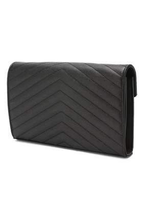Женская клатч monogram на цепочке SAINT LAURENT черного цвета по цене 96150 руб., арт. 377828/B0W08 | Фото 3 Женская клатч monogram на цепочке SAINT LAURENT черного цвета, арт. 377828/B0W08 | Фото 3