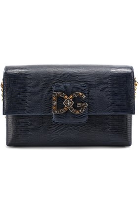 Женская сумка dg millennials DOLCE & GABBANA темно-синяя цвета, арт. 0116/BB6393/A1095 купить в ЦУМ | Фото №1 Сумка DG Millennials Dolce & Gabbana темно-синяя цвета | Фото №1