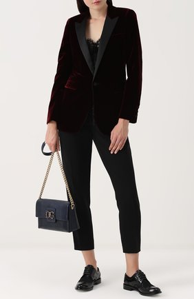 Женская сумка dg millennials DOLCE & GABBANA темно-синяя цвета, арт. 0116/BB6393/A1095 купить в ЦУМ | Фото №2 Сумка DG Millennials Dolce & Gabbana темно-синяя цвета | Фото №2
