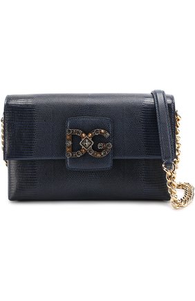 Женская сумка dg millennials DOLCE & GABBANA темно-синяя цвета, арт. 0116/BB6393/A1095 купить в ЦУМ | Фото №6 Сумка DG Millennials Dolce & Gabbana темно-синяя цвета | Фото №6