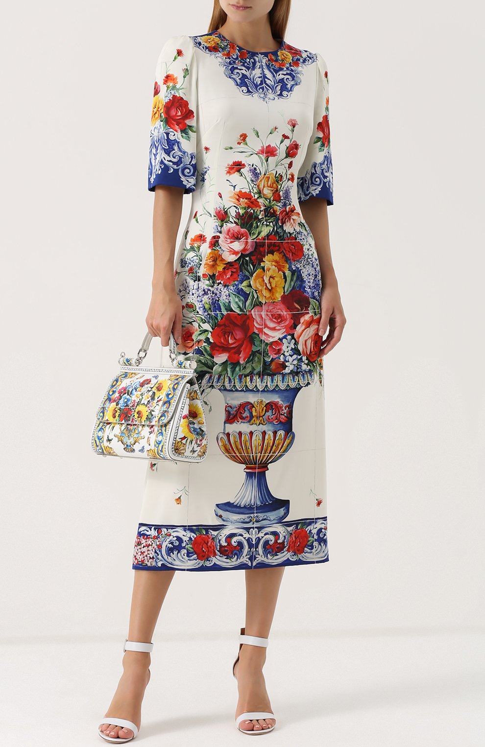Женская сумка sicily medium с принтом DOLCE & GABBANA разноцветная цвета, арт. 0116/BB6002/AI420 купить в ЦУМ | Фото №2 Сумка Sicily medium с принтом Dolce & Gabbana разноцветная цвета | Фото №2