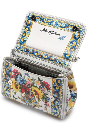 Женская сумка sicily medium с принтом DOLCE & GABBANA разноцветная цвета, арт. 0116/BB6002/AI420 купить в ЦУМ | Фото №4 Сумка Sicily medium с принтом Dolce & Gabbana разноцветная цвета | Фото №4