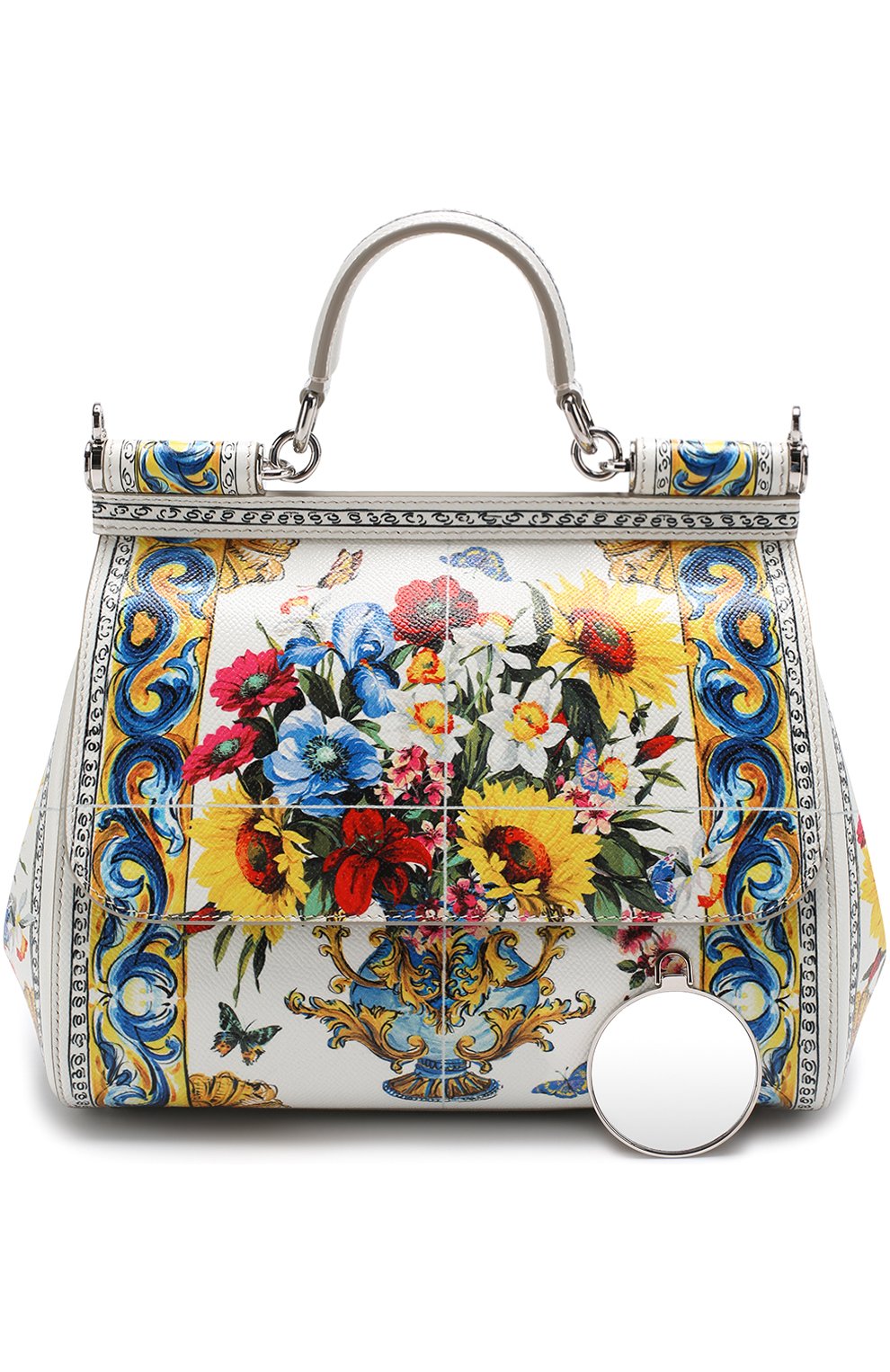 Женская сумка sicily medium с принтом DOLCE & GABBANA разноцветная цвета, арт. 0116/BB6002/AI420 купить в ЦУМ | Фото №6 Сумка Sicily medium с принтом Dolce & Gabbana разноцветная цвета | Фото №6
