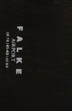Мужские носки airport из шерсти и хлопка FALKE темно-коричневого цвета, арт. 14435 | Фото 2 (Материал внешний: Шерсть; Статус проверки: Проверено, Проверена категория; Кросс-КТ: бельё)