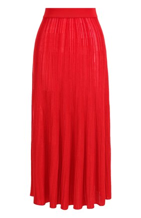 Женская красная однотонная жатая юбка-миди Sonia Rykiel, арт. 18355201-LA купить в ЦУМ | Фото №1 Однотонная жатая юбка-миди Sonia Rykiel красная | Фото №1