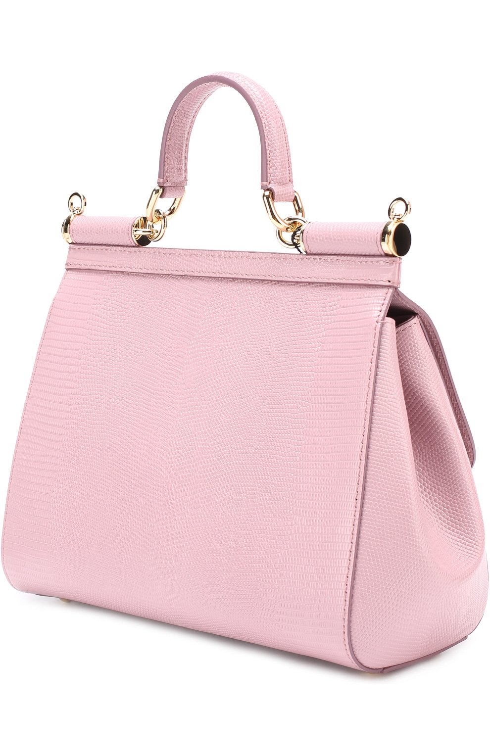 Женская сумка sicily medium new с брошью DOLCE & GABBANA розовая цвета, арт. 0116/BB6002/AI742 купить в ЦУМ | Фото №3 Сумка Sicily medium new с брошью Dolce & Gabbana розовая цвета | Фото №3