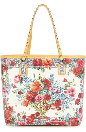 Женская сумка-тоут glam с принтом DOLCE & GABBANA разноцветная цвета, арт. 0116/BB6357/AI422 купить в ЦУМ | Фото №1 Сумка-тоут Glam с принтом Dolce & Gabbana разноцветная цвета | Фото №1