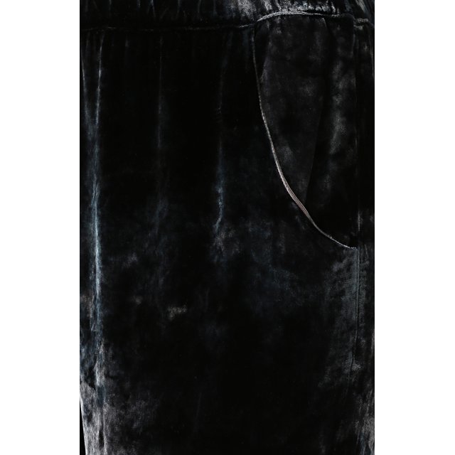 фото Бархатные брюки прямого кроя с карманами raquel allegra