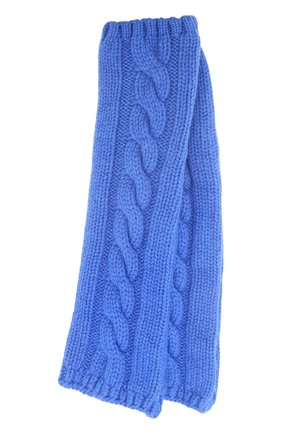 Женские синие вязаные митенки из кашемира Kashja` Cashmere, арт. 384 купить в ЦУМ | Фото №1 Вязаные митенки из кашемира Kashja` Cashmere синие | Фото №1