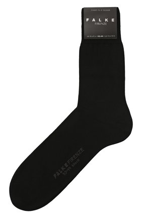 Мужские хлопковые носки firenze FALKE черного цвета, арт. 14684 | Фото 1 (Материал внешний: Хлопок; Статус проверки: Проверена категория; Кросс-КТ: бельё)