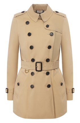 Женский хлопковый тренч BURBERRY бежевого цвета по цене 119000 руб., арт. 4013310 | Фото 1 Женский хлопковый тренч BURBERRY бежевого цвета, арт. 4013310 | Фото 1