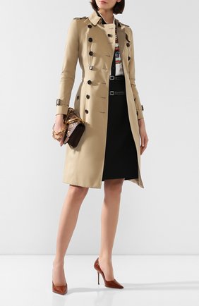 Женский хлопковый тренч chelsea BURBERRY бежевого цвета по цене 138000 руб., арт. 4013322 | Фото 2 Женский хлопковый тренч chelsea BURBERRY бежевого цвета, арт. 4013322 | Фото 2