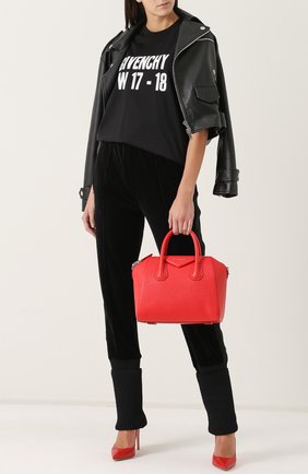 Женская сумка antigona small GIVENCHY красная цвета, арт. BB05117012 купить в ЦУМ | Фото №2 Сумка Antigona small Givenchy красная цвета | Фото №2