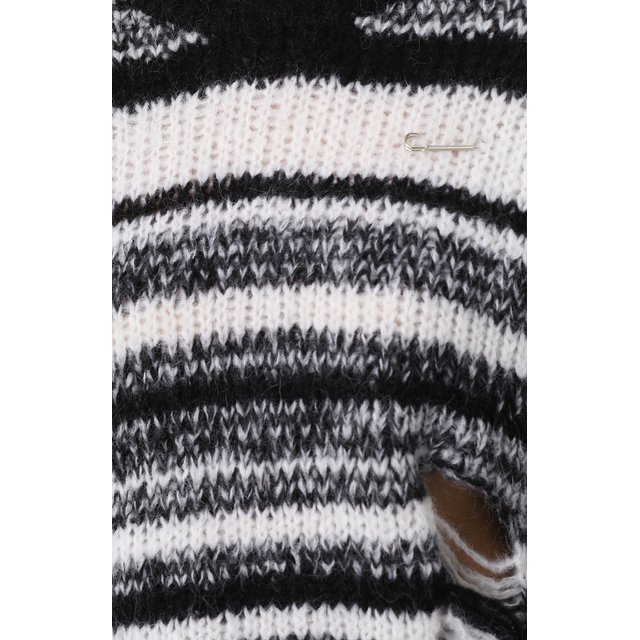 фото Пуловер фактурной вязки с круглым вырезом raquel allegra