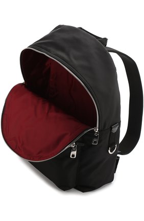 Мужской черный текстильный рюкзак с аппликацией Dolce & Gabbana, арт. 0115/BM1419/AM253 купить в ЦУМ | Фото №4 Текстильный рюкзак с аппликацией Dolce & Gabbana черный | Фото №4